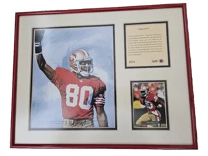 San Francisco 49ers JERRY RICE 1994 Football 14x11 MATTED Kelly Russell Print - Picture 1 of 14