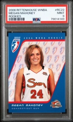 2006 Rittenhouse WNBA Rookie #22 Megan Mahoney PSA 9 Kansas State Wildcats - Image 1 of 2