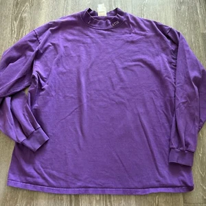 Camiseta sudadera vintage Rawlings XL púrpura latina cuello falso ~ talla XL en blanco - Imagen 1 de 7