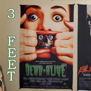 Dead Alive 2x3 Fuß Wandteppich - VHS Horrorfilm Banner Wand Flagge Zombies - Bild 1 von 8
