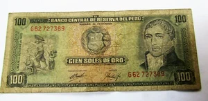 Perú 100 Soles de Oro 1970 - Imagen 1 de 2