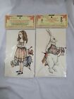 2 Shackman Alice In Wonderland And The Rabbit  Cutout Paper Dolls & Costumes