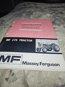 Massey Ferguson  175 Operators Manual - Picture 1 of 3