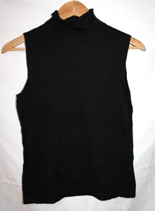 LINDA ALLARD ELLEN TRACY 100% Kaschmir ärmellos Rollkragen Pullover Größe Small - Bild 1 von 3
