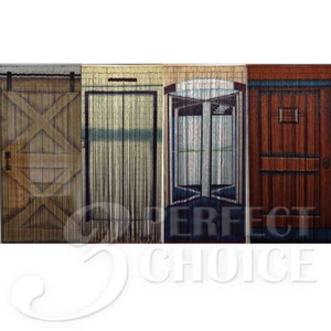 Bambus Perlen Vorhang Perlen Tür Raumteiler Drehtür Aufzug Scheunentor - Bild 1 von 5