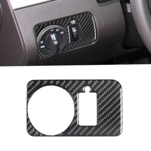 For Ford Mustang 2005-09 Carbon Fiber Interior Headlight Switch Panel Cover Trim - Bild 1 von 9