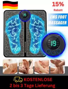 Fußmassagegerät EMS Beinumformung Pad Blutmuskelzirkulation Linderung Schmerzen - Bild 1 von 14