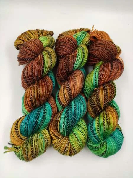 Handgefärbte Merino ZEBRA SOCKS 100 g -  BRAUNE BAHAMA  377 - Bild 1 von 1