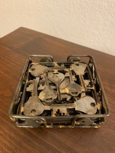 HANDMADE METAL KEYS COASTER SET - Picture 1 of 7