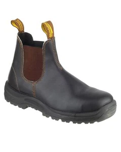 Blundstone 192 Brown Leather SBP Industrial Safety Steel Chelsea Boot & Midsole - Picture 1 of 1