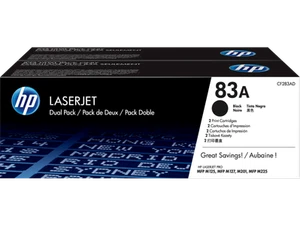 HP 83A 2-pak Czarne oryginalne kasety z tonerem LaserJet, na wkład: 1500 - Zdjęcie 1 z 7