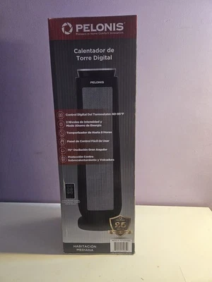 Calentador de cerámica de torre digital Pelonis 23 pulgadas 1500 W con control remoto PHT23D7ABB Foto 1 de 4