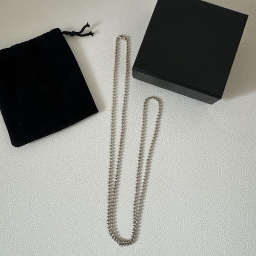 CHROME HEARTS Catena sfera cuori cromati valutati 76 cm importazione Giappone rara #1 ecc