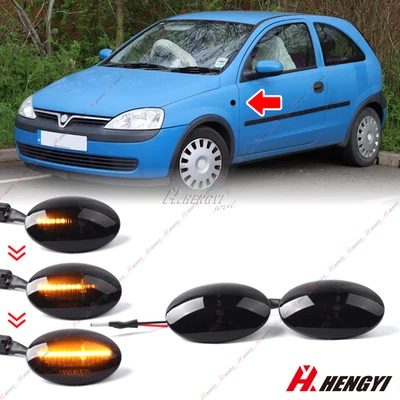 For Vauxhall Opel Astra F 1991-2001 2x Smoke Side Marker Indicator Flasher Lamps - Image 1 of 4