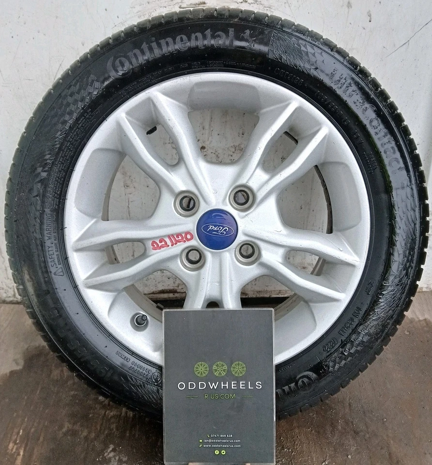 FORD FIESTA ALLOY WHEEL 15" COMPLETE WITH CONTINENTAL TYRE X1 SINGLE SPARE - Image 1 of 4
