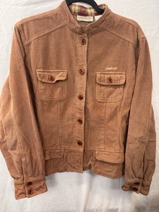 Vintage Longaberger Homestead hellbraune Cordjacke mit Knöpfen Damen mit Taschen " - Bild 1 von 12