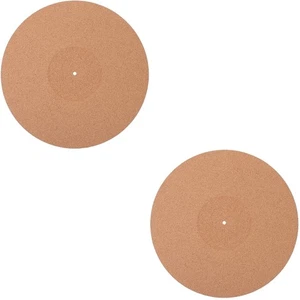 Almohadilla para tocadiscos de corcho 2 piezas alfombrilla antiestática accesorios para tocadiscos - Imagen 1 de 12