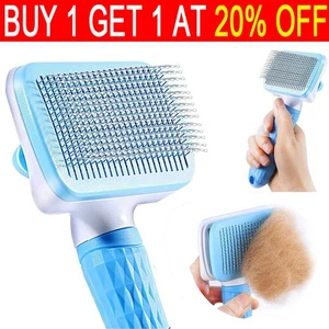 Hair Remover Pet Brush for Dog Cat Grooming Tool Self Cleaning Slicker Comb NEW - Picture 1 of 17