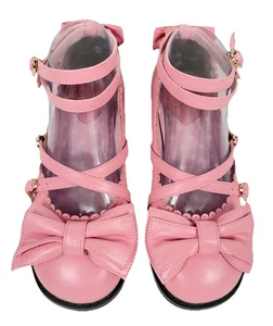 Angelic Pretty Women’s 7.5US Tea Party Shoes L Pink Lolita Fashion Japan Kawaii - Picture 1 of 9