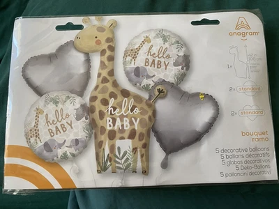 HELLO BABY ВОЗДУШНЫЙ ШАР БУКЕТ ДЖУНГЛЕЙ ЖИВОТНЫХ ТЕМА - Изображение 1 из 4