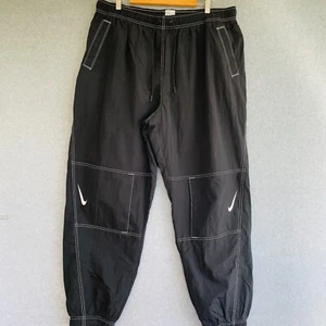 Nike Nylon Double Swoosh Baggy Track Pants Size XL - Picture 1 of 7