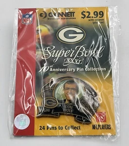 Pin Ron Wolf 2006 de los Green Bay Packers Super Bowl XXXI décimo aniversario de la NFL - Imagen 1 de 2