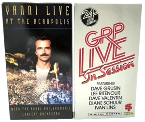 GRP Live & Yanni Live at the Acropolis VHS tapes M-1 - Picture 1 of 4