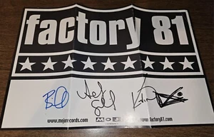Factory 81 Signed Poster 17 x 11 Michigan Nu Metal - Relative Ash Unloco RARE - Picture 1 of 4
