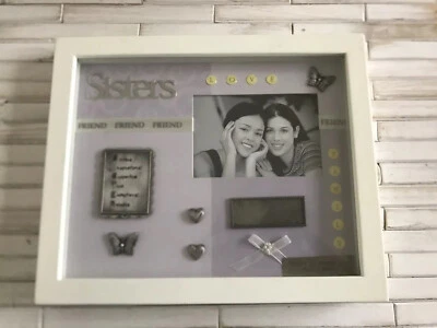 Sister Picture Frame | Photo Frame Sister Gift | Sister Birthday Gift Shadowbox - Image 1 of 4