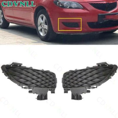 For Mazda 3 Sedan 2004-2008 Left Right Front Bumper Fog Light Cover Grille Trim Foto 1 de 4