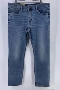 Goodfellow Men Jens 38 X 34 Total Flex Slim Med Blue Zip Whiskered Shaded - Picture 1 of 12
