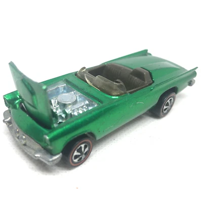 Hot Wheels Redline Classic 57 Bird Car 1968 verde gris interior Hecho en USA Foto 1 de 4