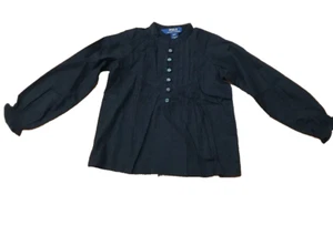 Polo Ralph Lauren Girls Long Sleeve Shirt, Black , Size 4/4T - Picture 1 of 4