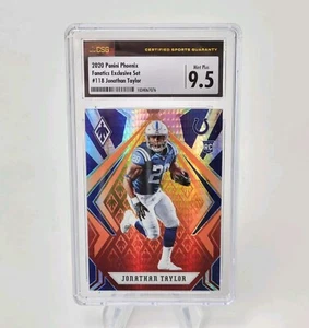 2020 Panini Phoenix Fanatics Exclusive #118 GRADED CSG Mint+ JONATHAN TAYLOR RC - Picture 1 of 2