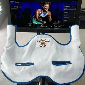 Happy Moose Cycling Towel for Peloton® Bike - Blue - Picture 1 of 4