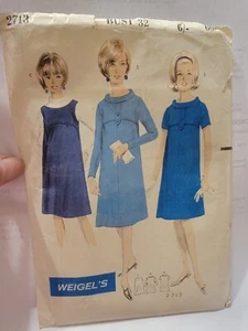 Madame Weigels Australia 2713 Women's Maternity Dress Sz 32 RARE Sewing Pattern  - Picture 1 of 2