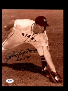 Johnny Mize PSA DNA Signed Big Cat 8x10 Photo Autograph Giants - Picture 1 of 3