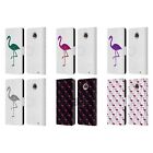 OFFICIAL PLDESIGN SPARKLY FLAMINGO LEATHER BOOK WALLET CASE FOR MOTOROLA PHONES