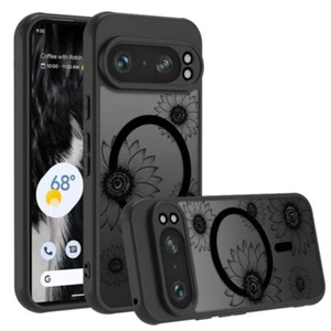 For Google Pixel 9 Pro XL 9A 8 8A 7A 7 Shockproof Magnetic Sunflower Case Cover - Picture 1 of 18