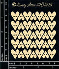Dusty Attic Płyta wiórowa 3x4 - mini guziki w sercu, DA3430