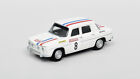 Norev Renault 8 Historic Racing #8 Cream 1:64 Scale 3 Inch Toy Car
