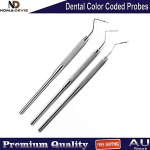 Dental Periodontal Probes Color Coded Marking Teeth Examination Diagnostic Tools - Picture 1 of 7