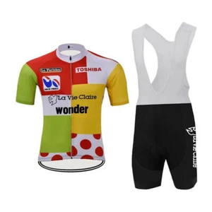 WONDER LA VIE CLAIRE Cycling Jersey And Bib Shorts Sets Cycling Strap Shorts - Picture 1 of 4