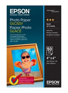 EPSON INKJET FOTOKARTE 50 BLATT 10 X 15 200 GRAMM GLÄNZEND NEU RABATT Kopieren - Bild 1 von 1