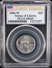 Scarce 2006-W Burnished $25 1/4 oz Platinum Eagle Pcgs Ms-69 First Strike