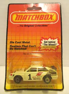 Vintage 1983 Matchbox Diecast Car Original Blister Card No. 23 Audi Quattro - Picture 1 of 4