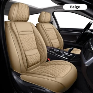 Leather Car Seat Covers Fits Chevrolet Silverado 2009-2024 1500 2500 3500 Pickup - Picture 1 of 30