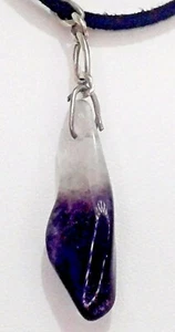 Ciondolo con ametista naturale degradante da trasparente a viola - Foto 1 di 9