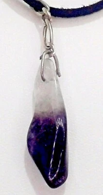 Ciondolo con ametista naturale degradante da trasparente a viola - Immagine 1 di 4
