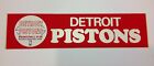 Autocollant pare-chocs logo vintage Detroit Pistons 15 pouces souvenirs de basketball NBA